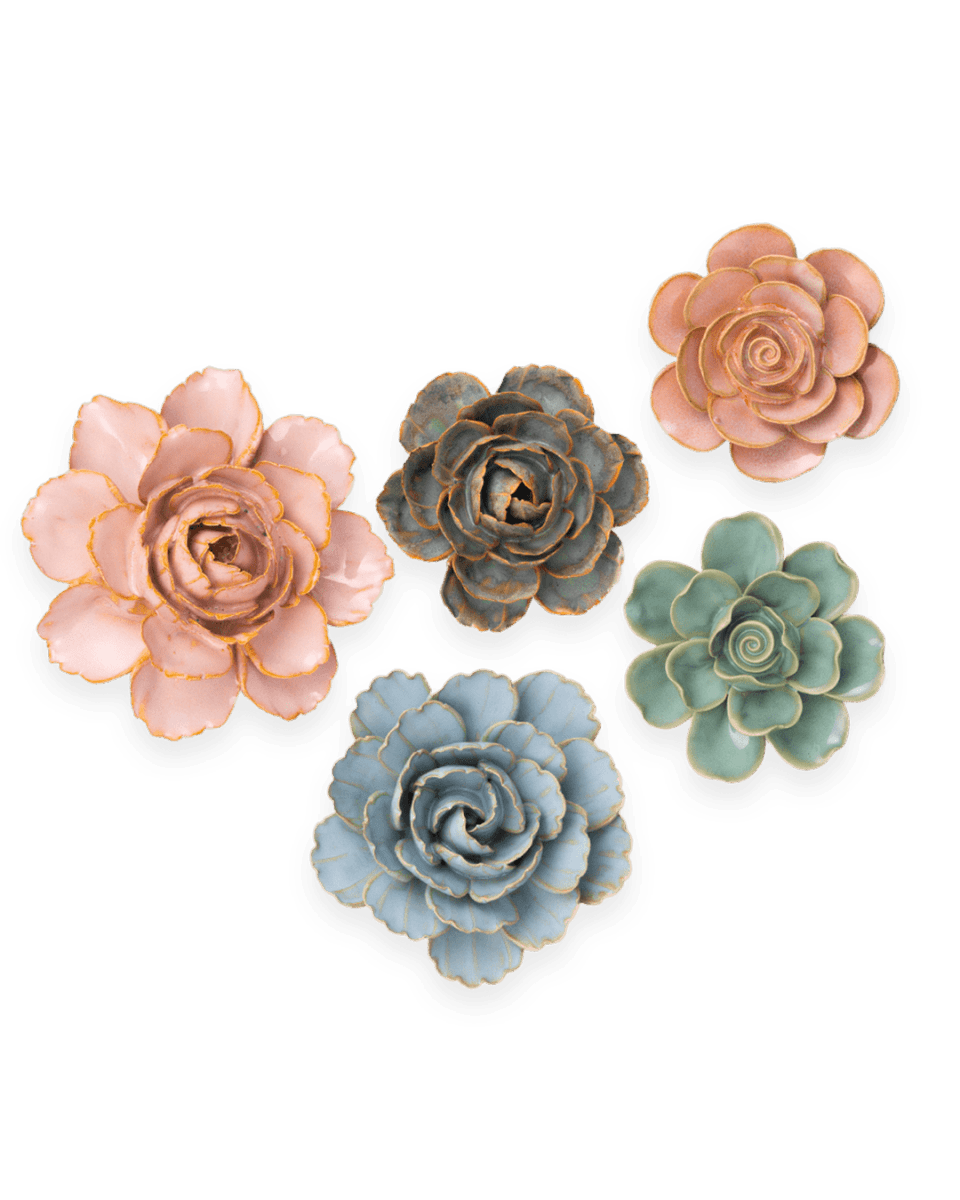 Ceramic Flower France Curated Collection 13 - Chive US Wholesale