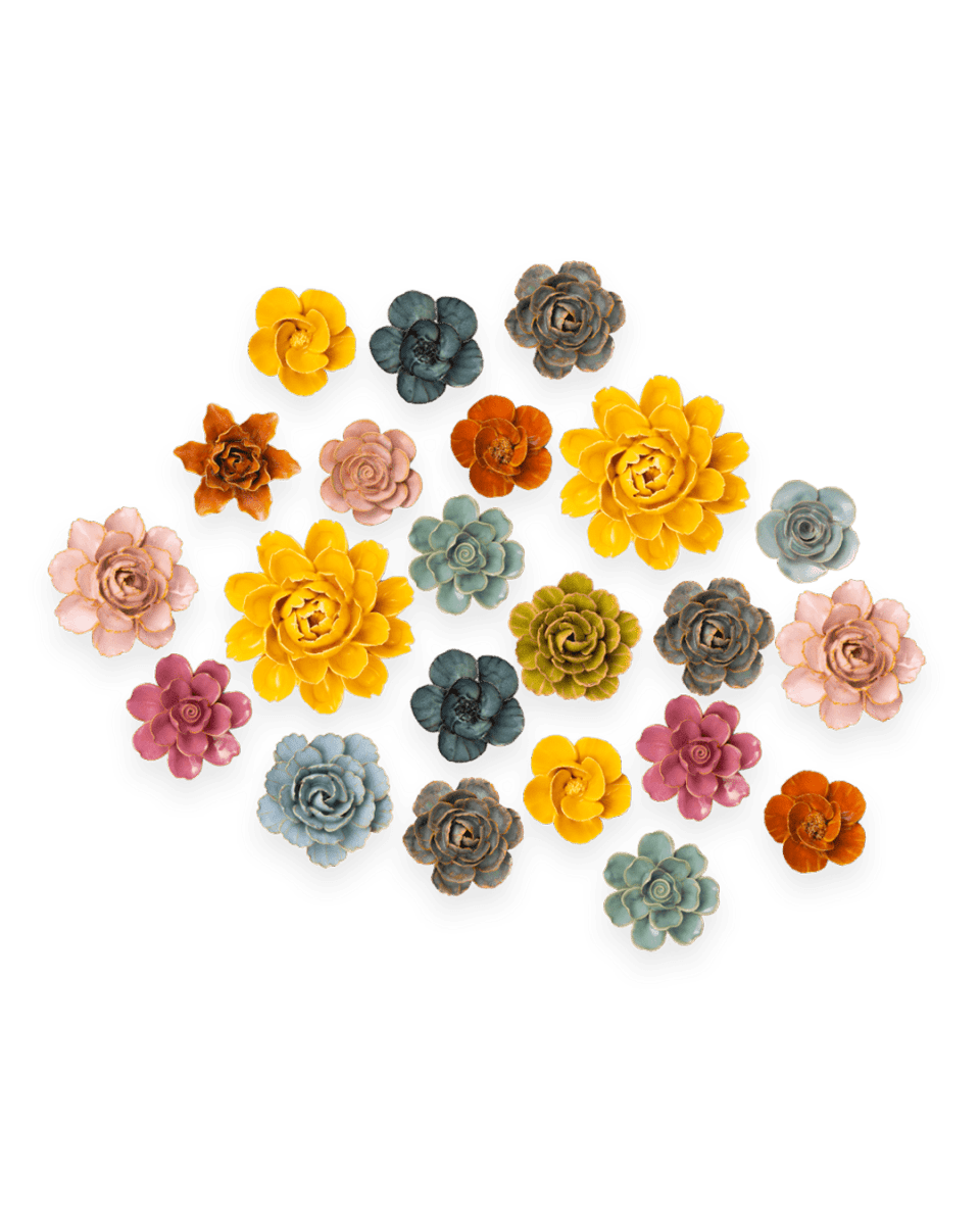 Ceramic Flower France Curated Collection 20 - Chive US Wholesale