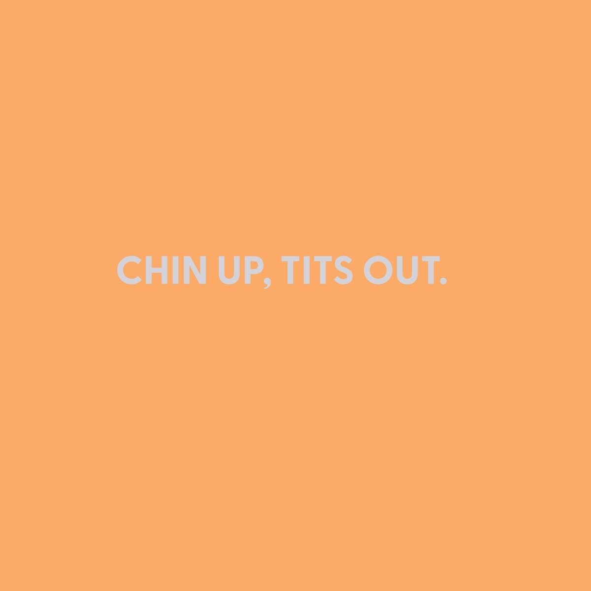 Chin up, tits out. - Greeting Card - Chive US Wholesale