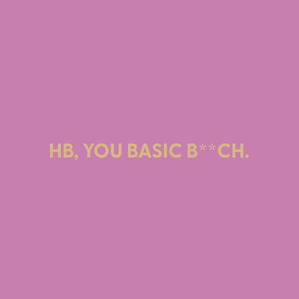 HB, you basic B**ch. - Greeting Card - Chive US Wholesale