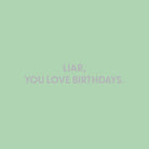 Liar, you love birthdays. - Greeting Card - Chive US Wholesale