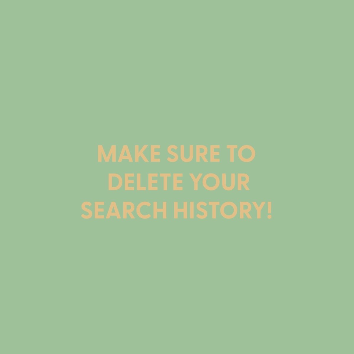 Make sure to delete your search history! - Greeting Card - Chive US Wholesale