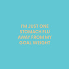 I'm just one stomach flu away from my goal weight - Greeting Card - Chive US Wholesale