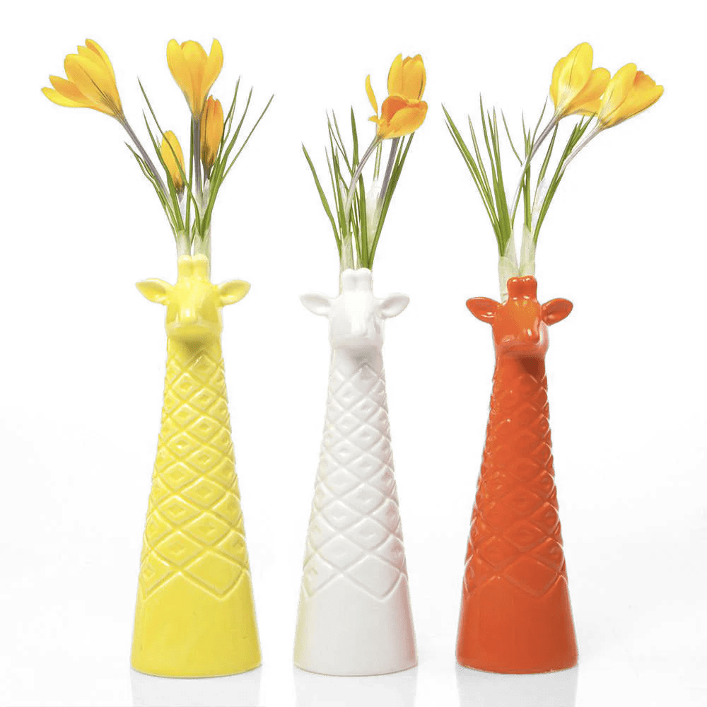 Giraffe Ceramic Flower Vase - Chive US Wholesale