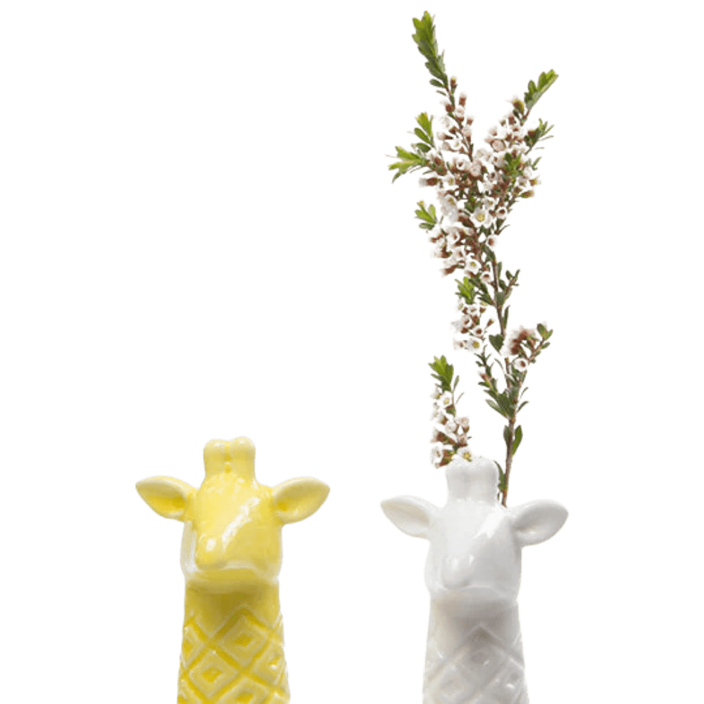 Giraffe Ceramic Flower Vase - Chive US Wholesale