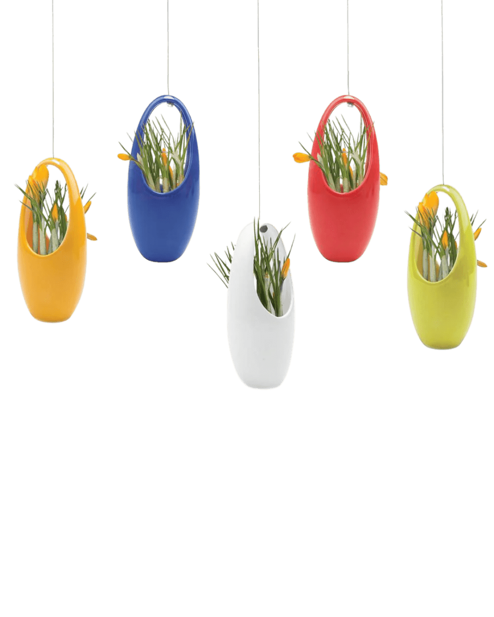 Hanging Aerium Ceramic Planter Kit - Chive US Wholesale