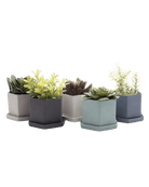 Hexi Porcelain Pot With Drainage Hole Kits - Chive US Wholesale