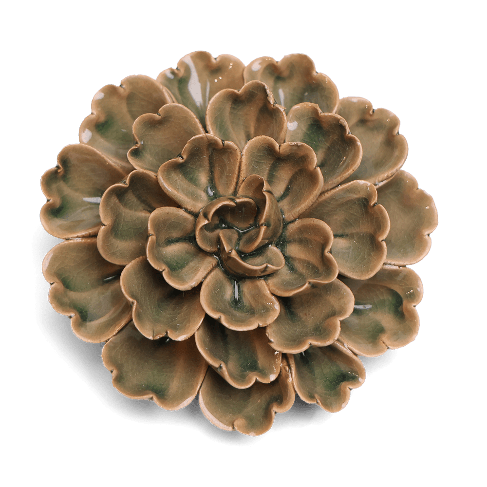 Japan Ceramic Flower Olive Petunia - Chive US Wholesale