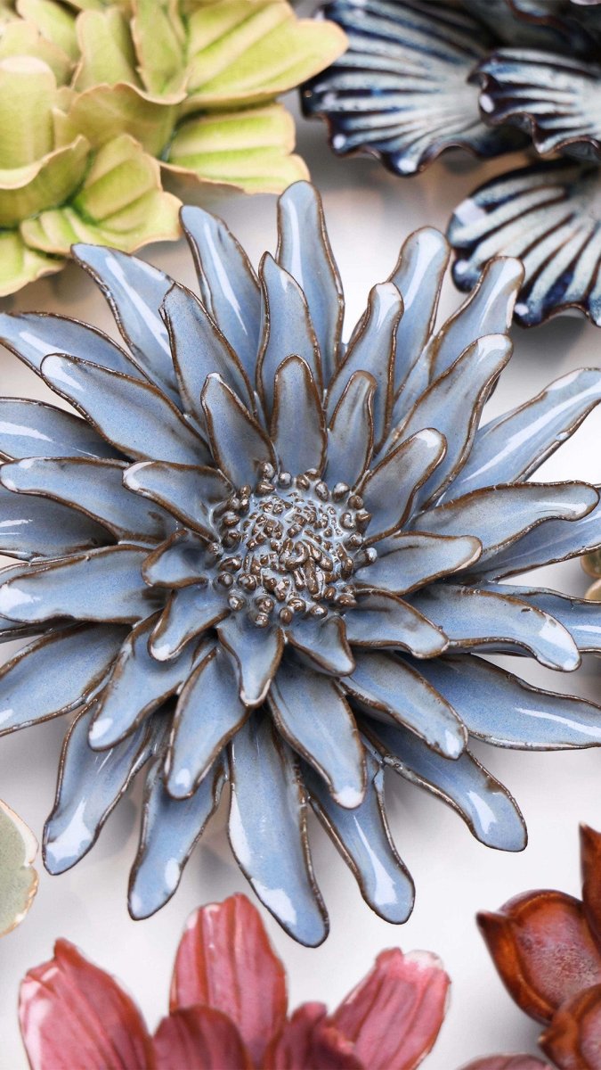 JA14 Blue Grey Gerbera Daisy - Chive US Wholesale