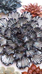 JA25 Navy Dinner Plate Dahlia - Chive US Wholesale