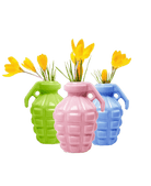 Kapow Ceramic Grenade Flower Vase Unique - Chive US Wholesale