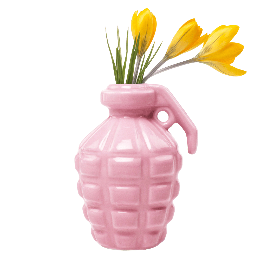 Kapow Ceramic Grenade Flower Vase Unique - Chive US Wholesale