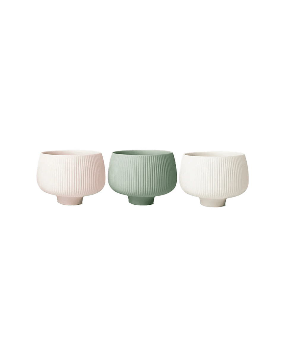 Lilo Porcelain Modern Indoor Plant Pot Kits - Chive US Wholesale