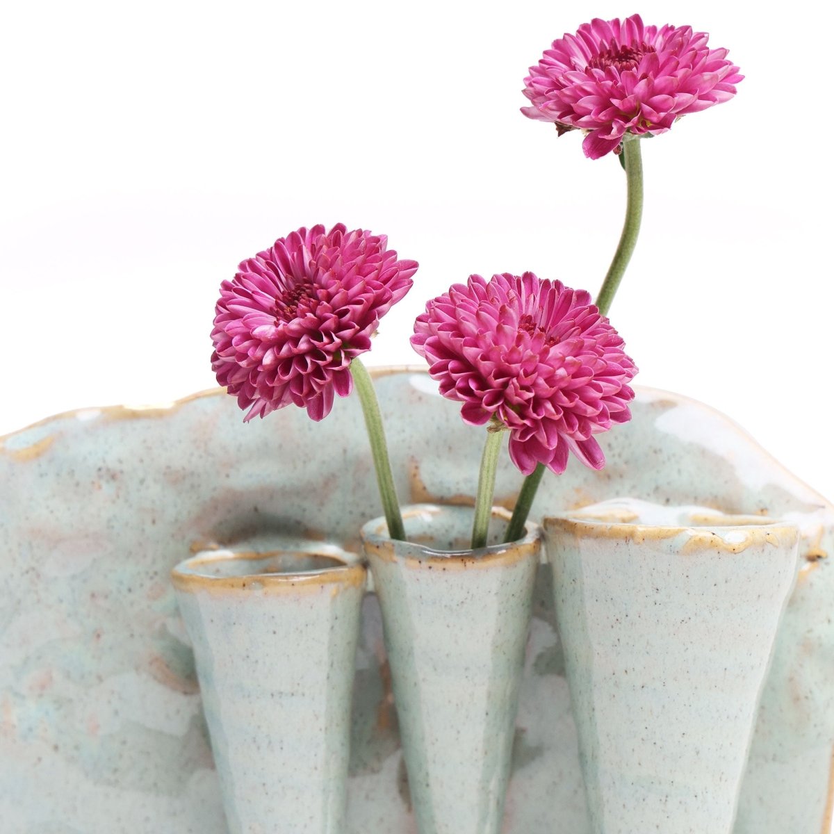 Lotus Ceramic Floral Bud Vase - Chive US Wholesale