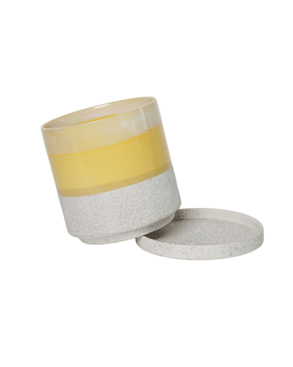 Minute Ceramic Pot And Saucer Set With Drainage - Chive US Wholesale