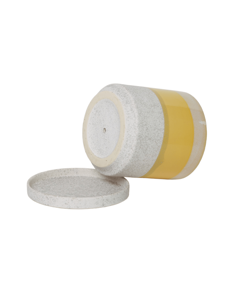 Minute Ceramic Pot And Saucer Set With Drainage - Chive US Wholesale