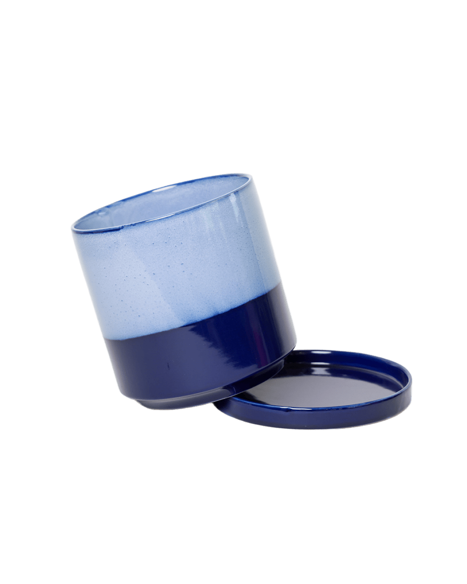 Minute Ceramic Pot And Saucer Set With Drainage - Chive US Wholesale