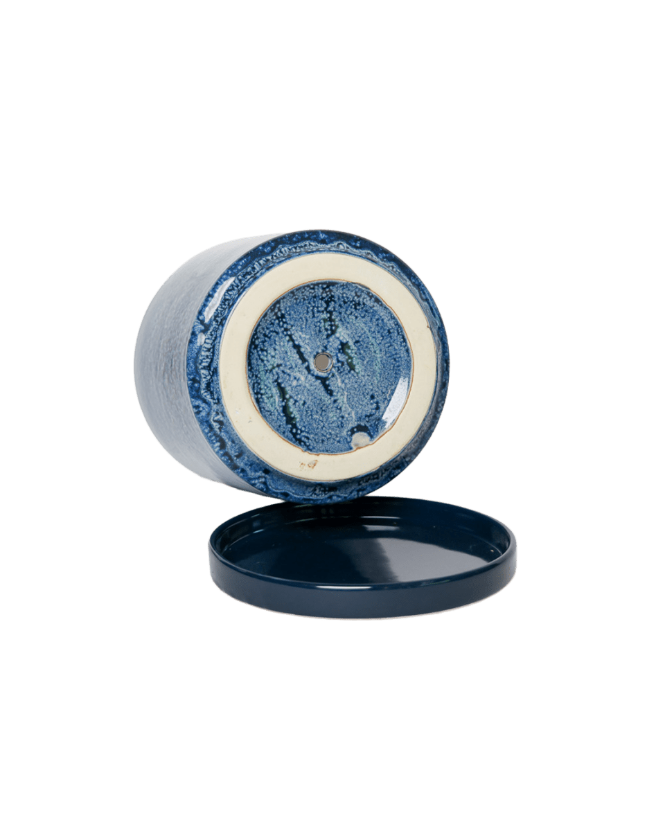 Minute Ceramic Pot And Saucer Set With Drainage - Chive US Wholesale