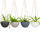 Mini Mofo Porcelain Modern Hanging Planter Kit - Chive US Wholesale