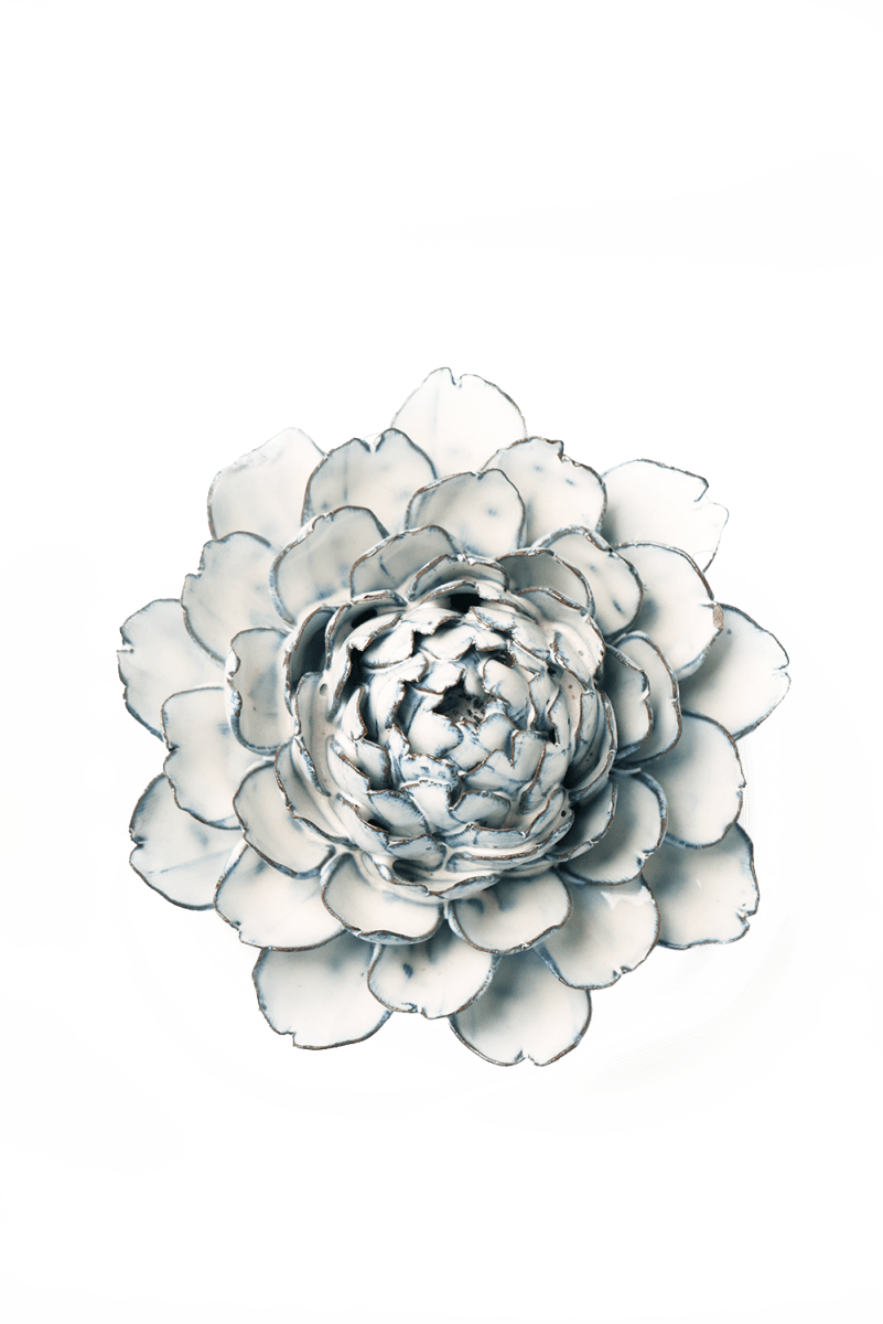 Nantucket Ceramic Flower Blue White Tree Peony - Chive US Wholesale