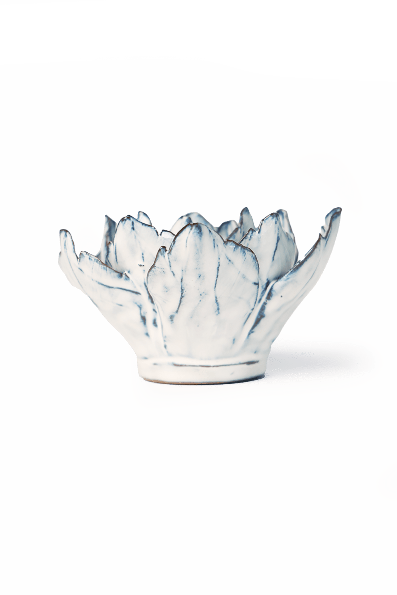 Nantucket Ceramic Flower Blue White Purslane - Chive US Wholesale