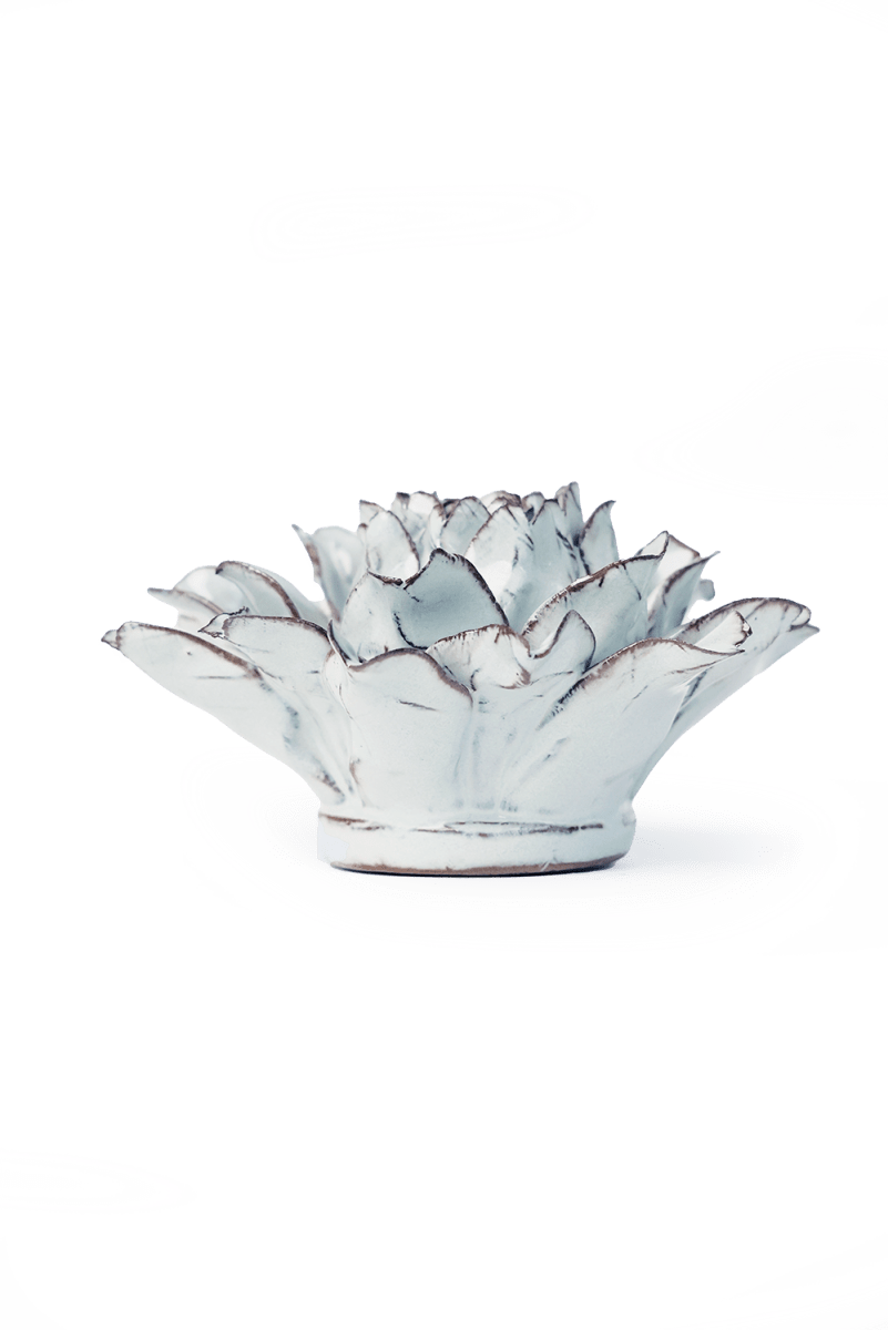 Nantucket Ceramic Flower Blue White Gladiolus - Chive US Wholesale