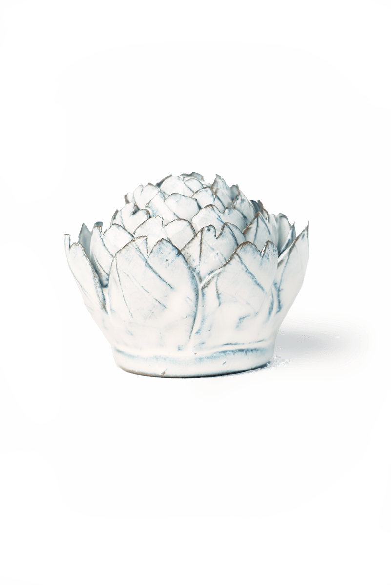 Nantucket Ceramic Flower Blue White Peony - Chive US Wholesale