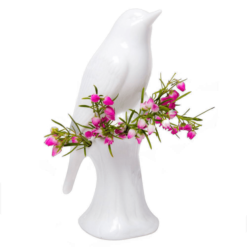 Bird Porcelain Modern Flower Vase - Chive US Wholesale