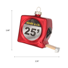 Red Measuring Tape Ornament - Chive US Wholesale