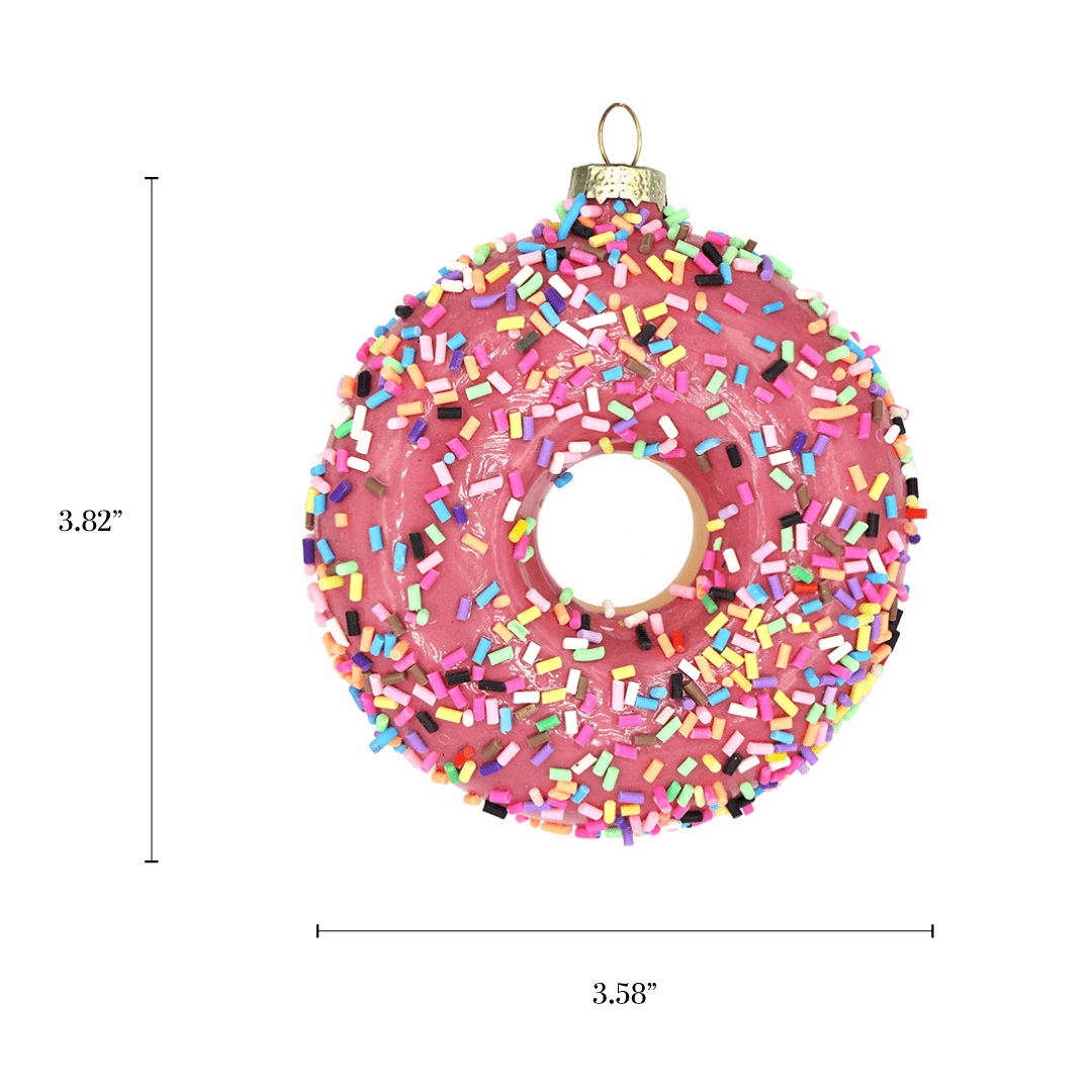 Pink Sprinkles Donut Ornament - Chive US Wholesale
