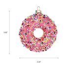 Pink Sprinkles Donut Ornament - Chive US Wholesale