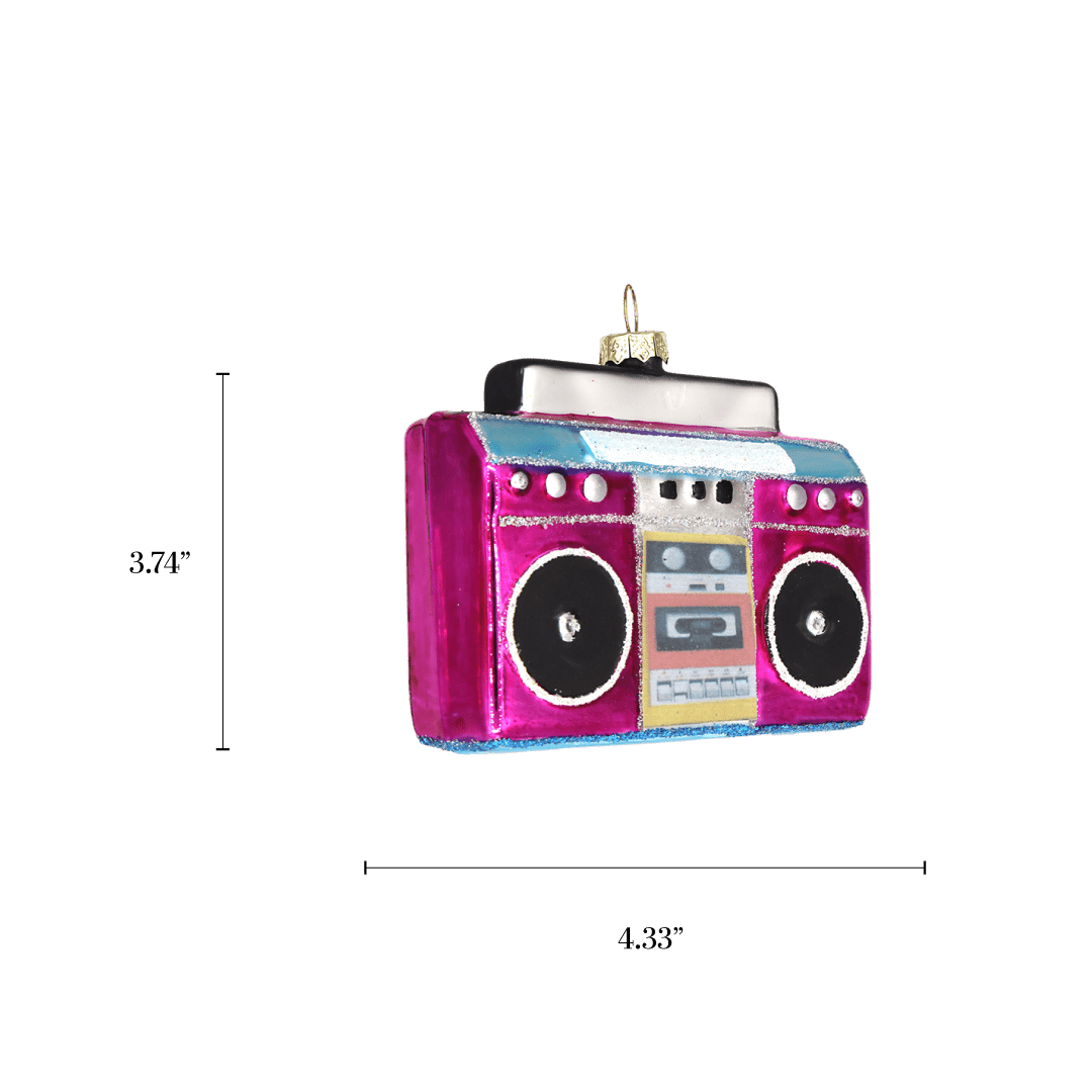 Pink Boombox Ornament - Chive US Wholesale