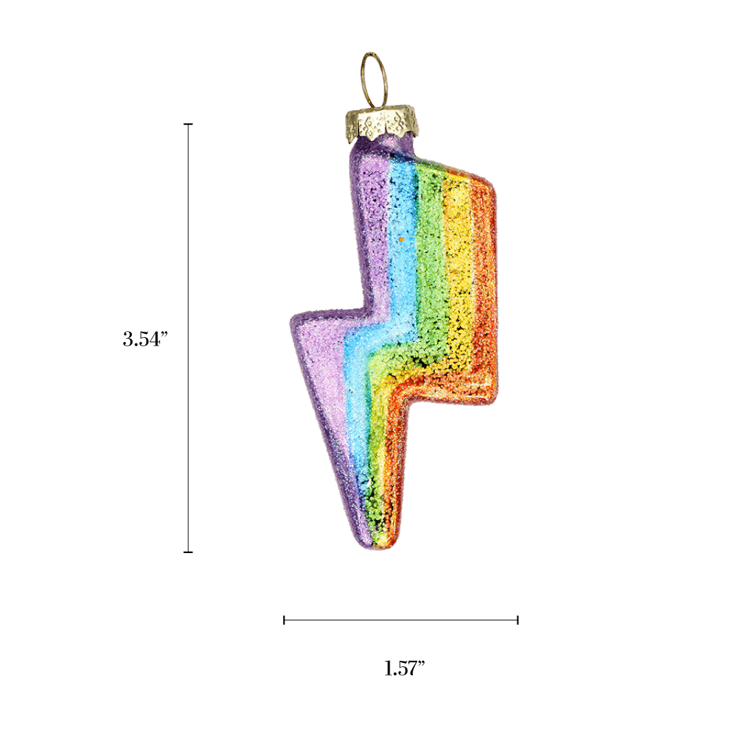 Rainbow Bolt Ornament - Chive US Wholesale