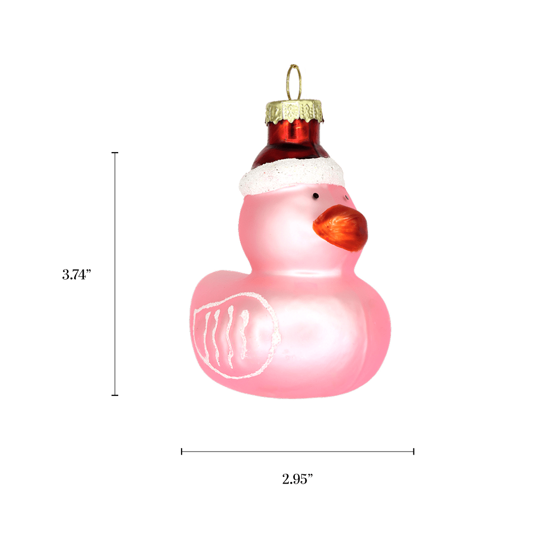 Pink Duckie with Hat Ornament - Chive US Wholesale