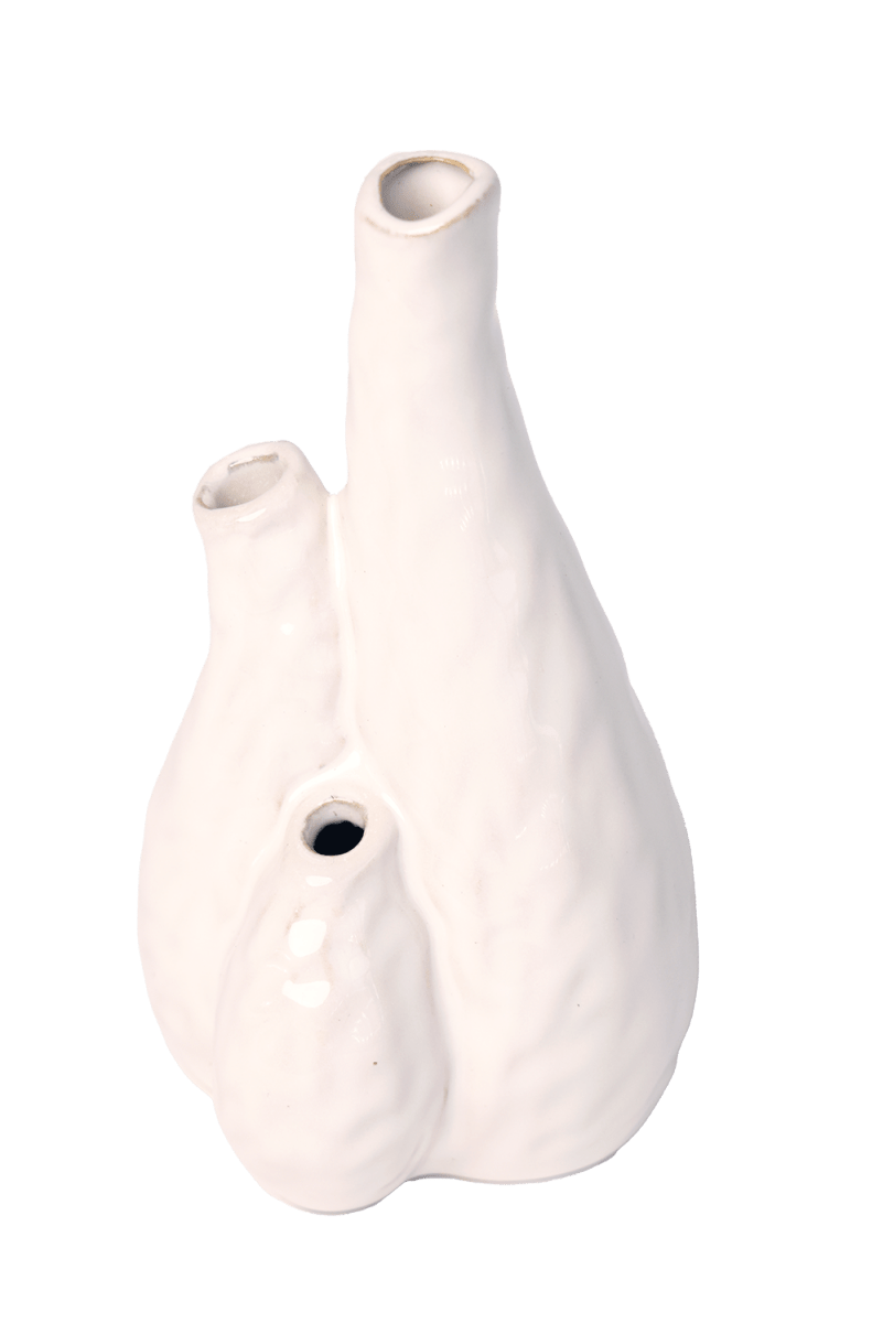 Kapow-Vase In Weiß – 11,4 Cm Hoch, Porzellan, Modernes Design Als Gesprächsstück