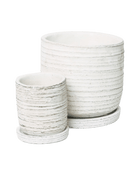 Paul Ceramic Pot And Saucer Set With Drainage - Chive US Wholesale