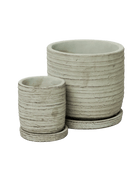 Paul Ceramic Pot And Saucer Set With Drainage - Chive US Wholesale