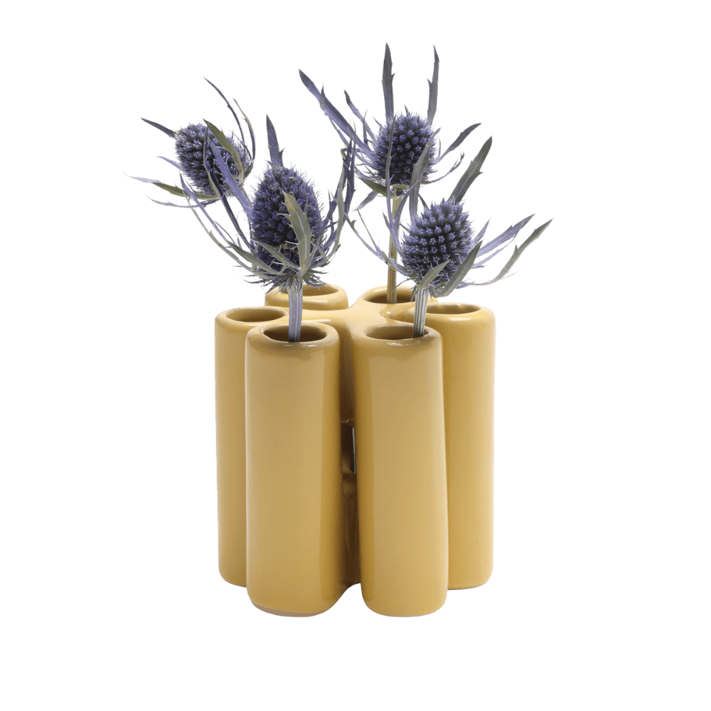 Pooley Puzzle Modern Bud Vase For Flowers - Chive US Wholesale