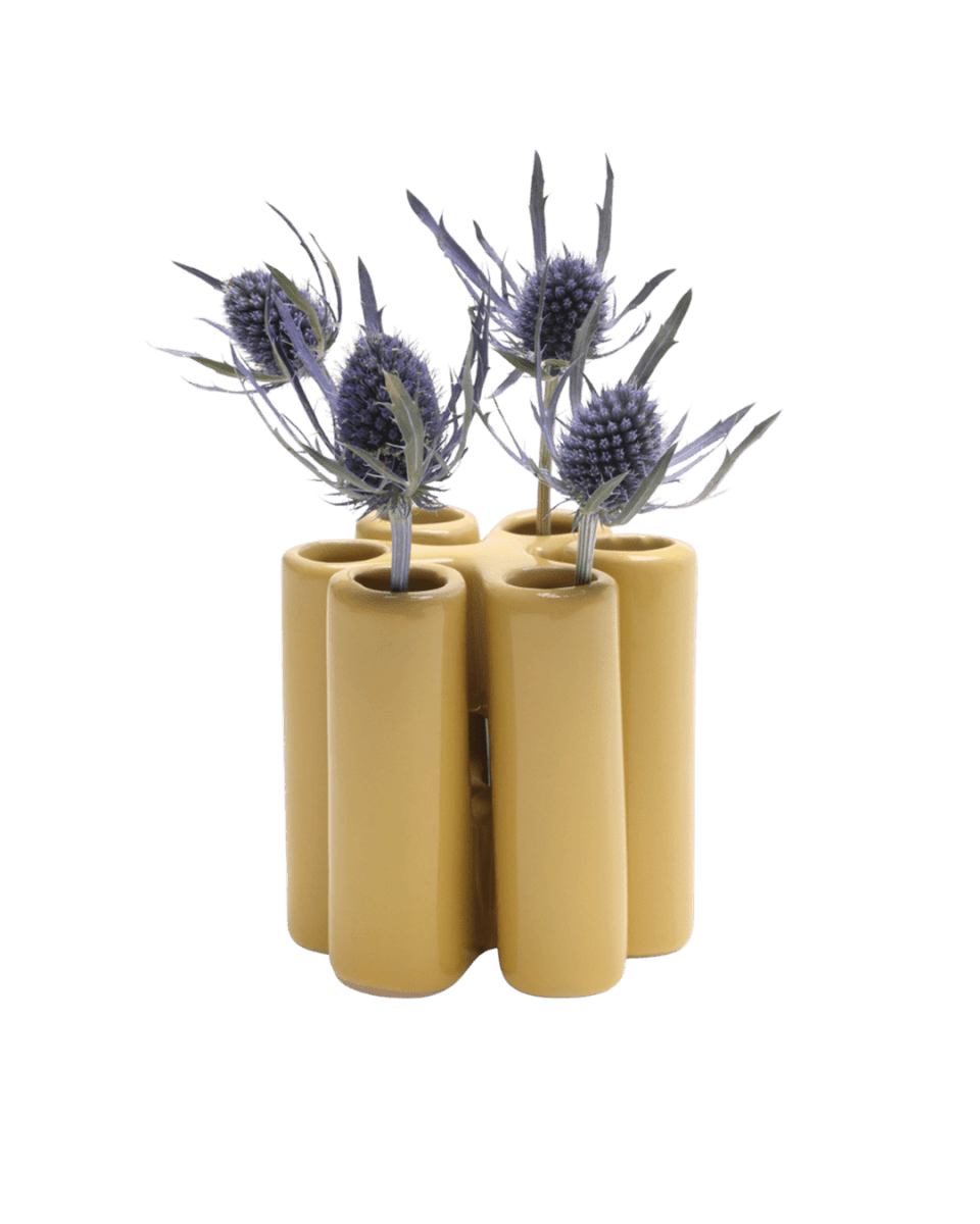 Pooley Puzzle Modern Bud Vase For Flowers - Chive US Wholesale