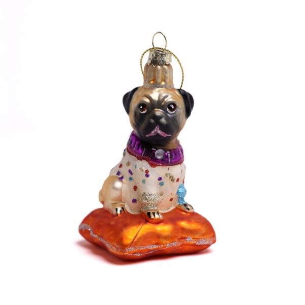 Pug on a Pillow Ornament