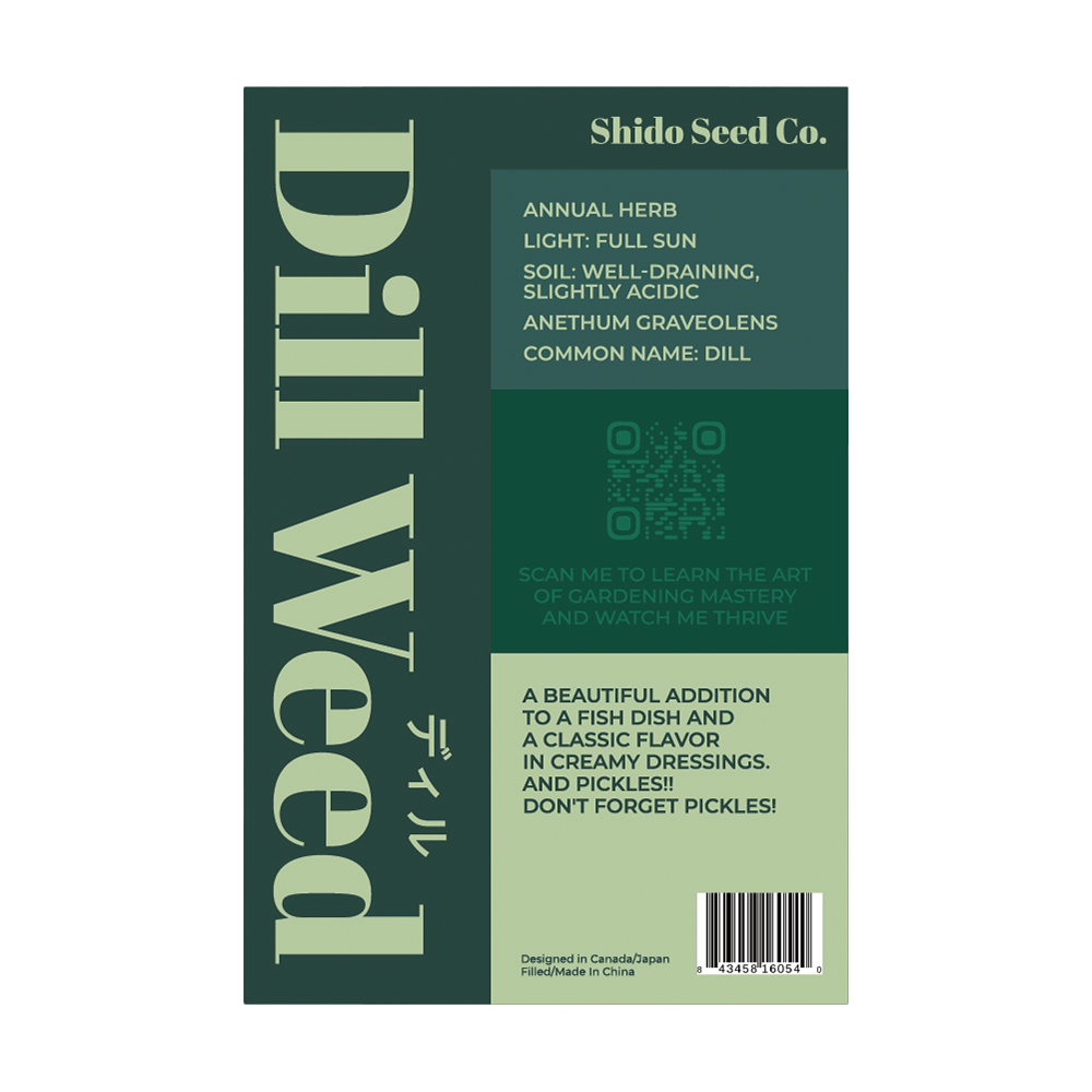 Dill Herb Seeds Packet - Chive US Wholesale