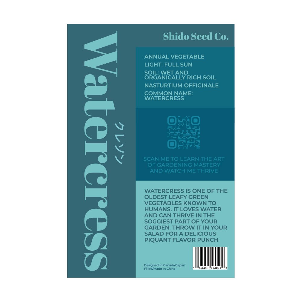 Watercress Vegetable Seeds Packet - Chive US Wholesale