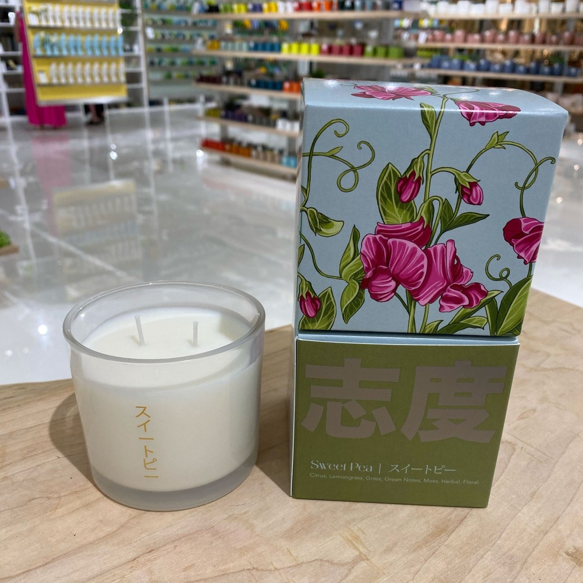 Shido Coconut & Soy Blend Sweet Pea Candle - Chive US Wholesale