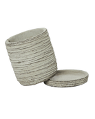 Paul Ceramic Pot And Saucer Set With Drainage - Chive US Wholesale