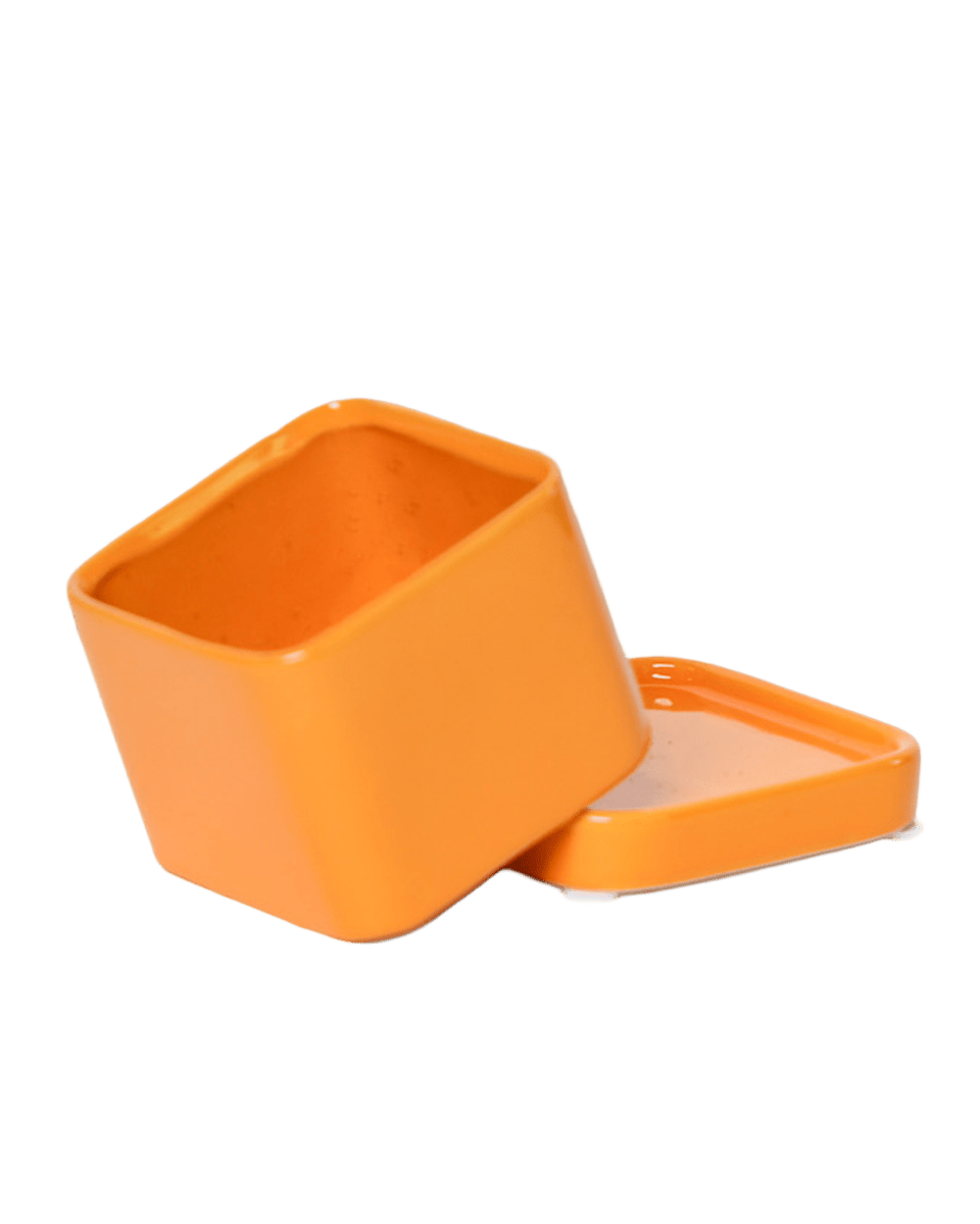 Svek Ceramic Pot And Saucer With Drainage Hole - Chive US Wholesale