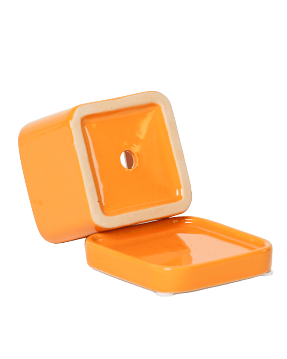 Svek Ceramic Pot And Saucer With Drainage Hole - Chive US Wholesale