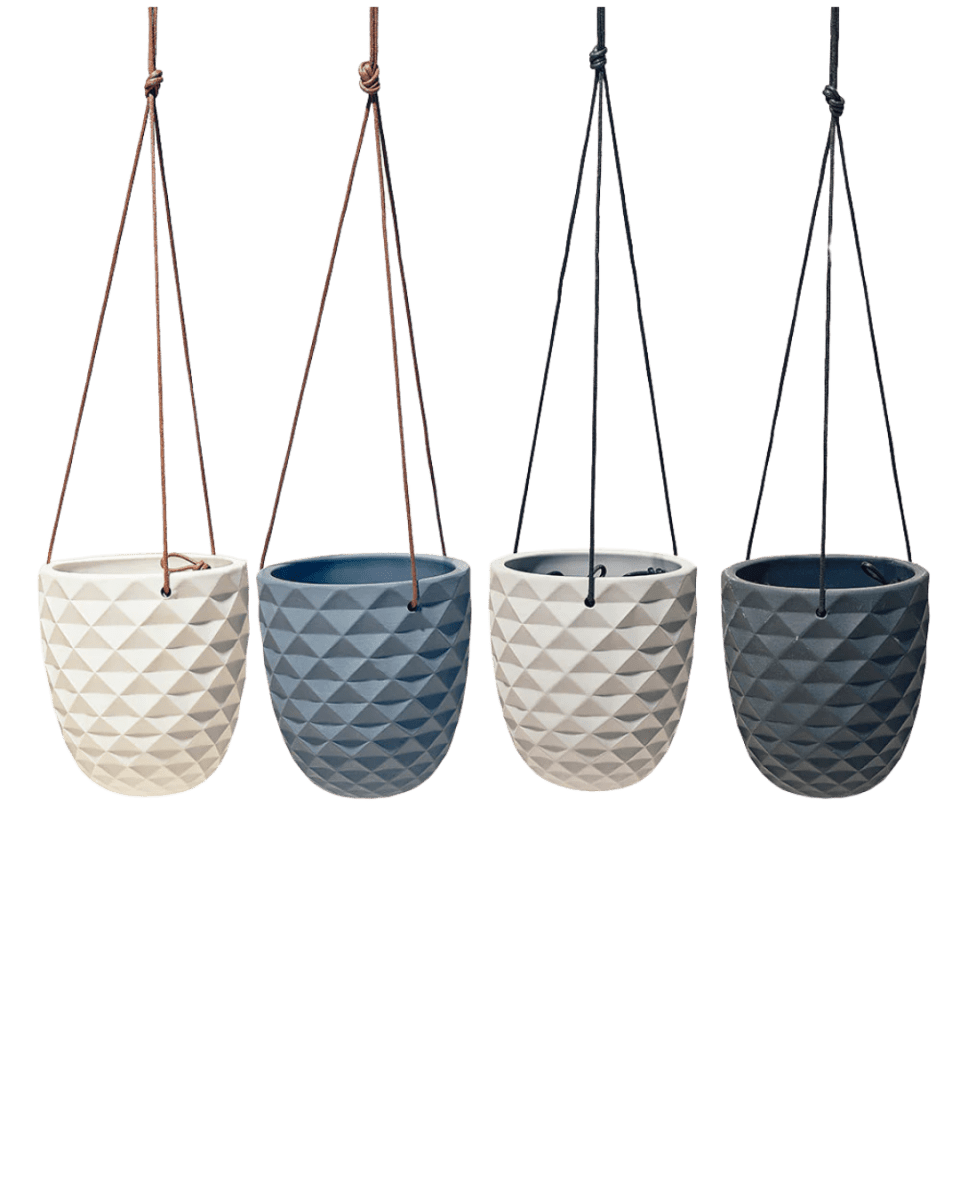 Thimble Porcelain Modern Hanging Planter Kit - Chive US Wholesale