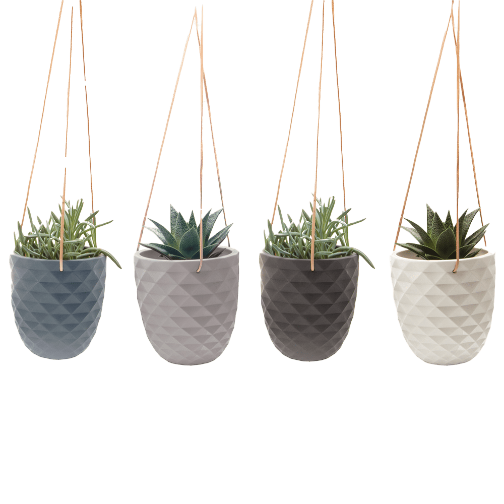 Thimble Porcelain Modern Hanging Planter Kit - Chive US Wholesale