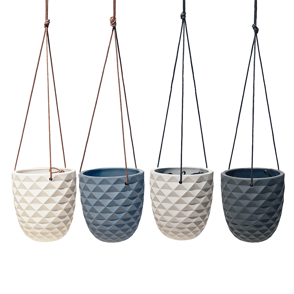 Thimble Porcelain Modern Hanging Planter - Chive US Wholesale