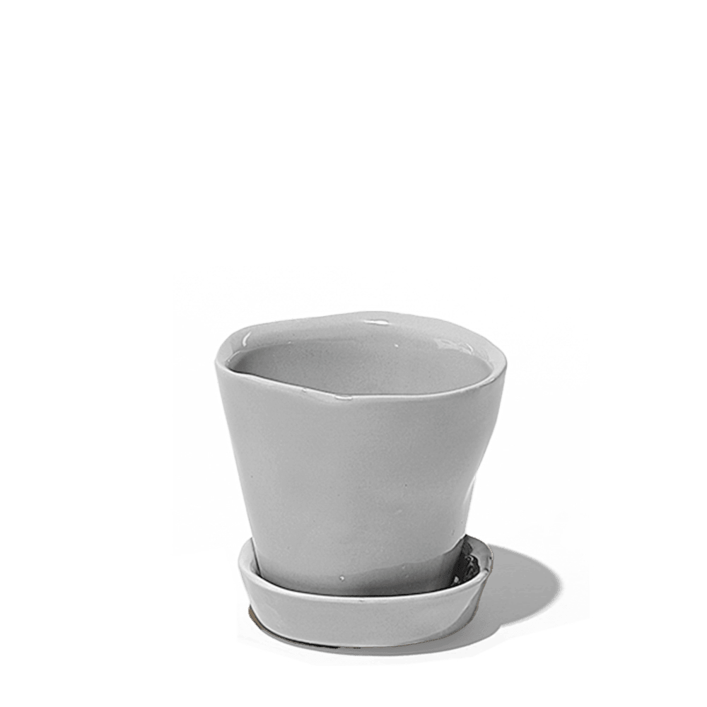 Tika Pot & Saucer | 3 inch - Chive US Wholesale